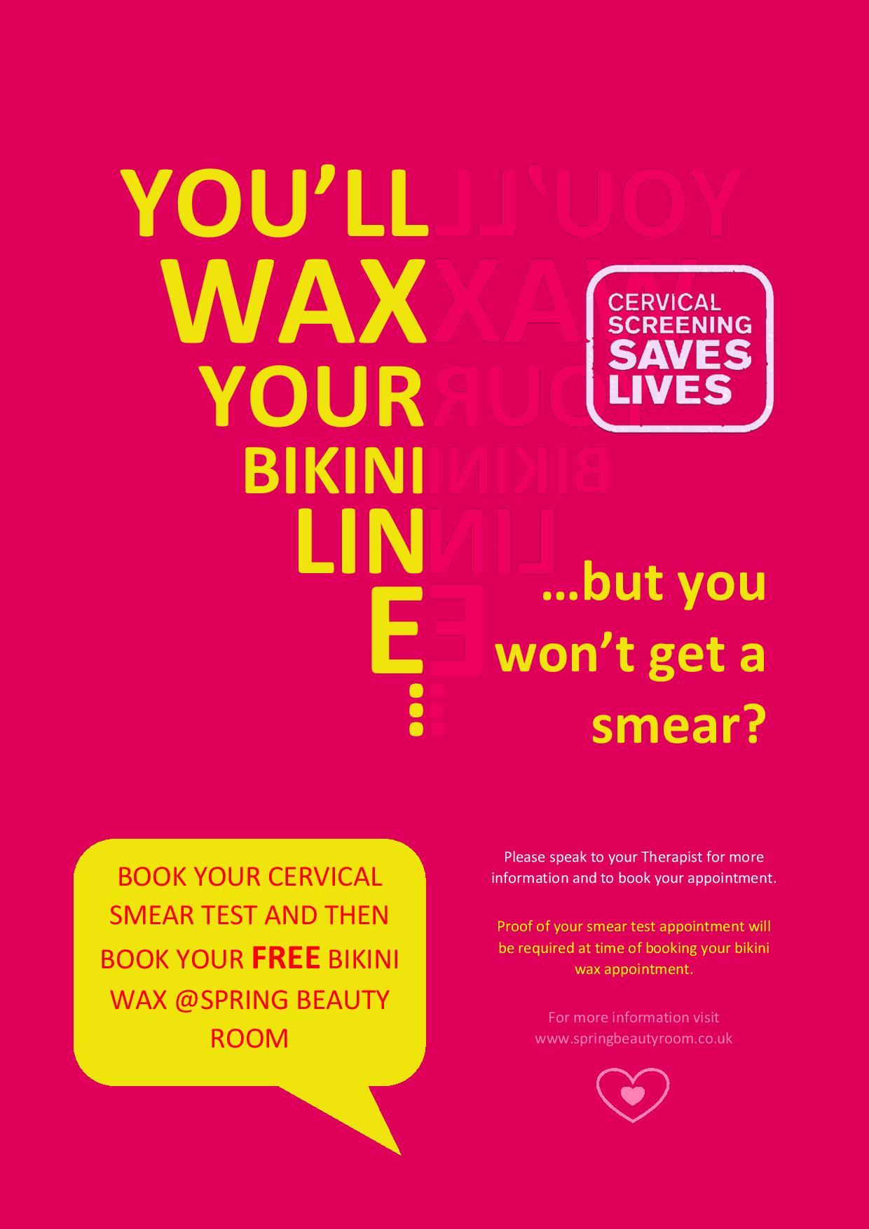 Fancy a free bikini wax?